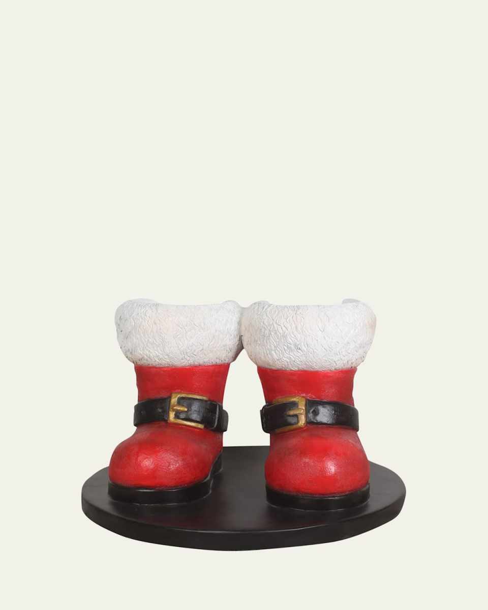 Santa Boots Photo Op Statue